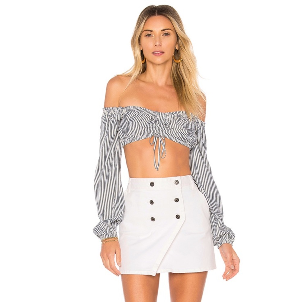 X REVOLVE Backstage Pass Top in Off White